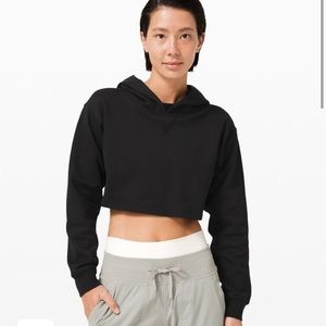 Lululemon All Yours Cropped Hoodie Black